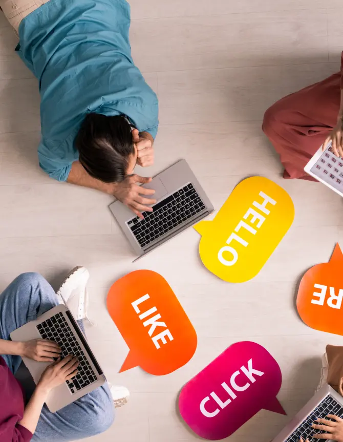 Diverse team of professionals