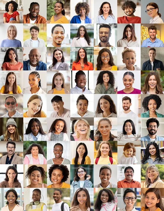 Diverse team of professionals